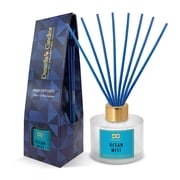 Daniellas Candles Ocean Mist Reed Diffuser Set Frosted 3.4oz/100mL
