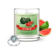 Daniella's Candles Watermelon Jewelry Candle with Surprise Jewelry Inside - Necklace