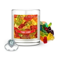 Daniella's Candles Yummy Gummy Jewelry Scented Candle with Surprise Jewelry Inside (Earrings)