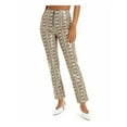 thumbnail image 1 of Danielle Bernstein Womens Animal Print Straight Leg Straight Leg Pants Multi 14, 1 of 2