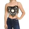 thumbnail image 1 of Danielle Bernstein Womens Celestial Tank Top, Black, Plus Size, 20W, 1 of 1