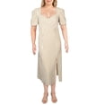 thumbnail image 1 of Danielle Bernstein Womens Plus Woven Striped Maxi Dress White 18W, 1 of 3