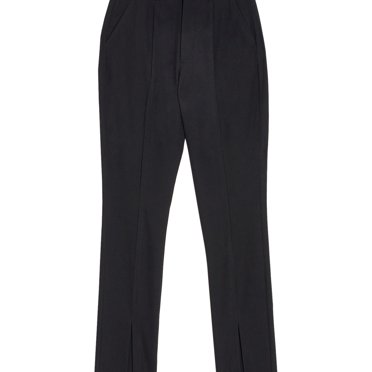 Danielle Bernstein Womens Solid Casual Trouser Pants, Black, Plus Size, 20W