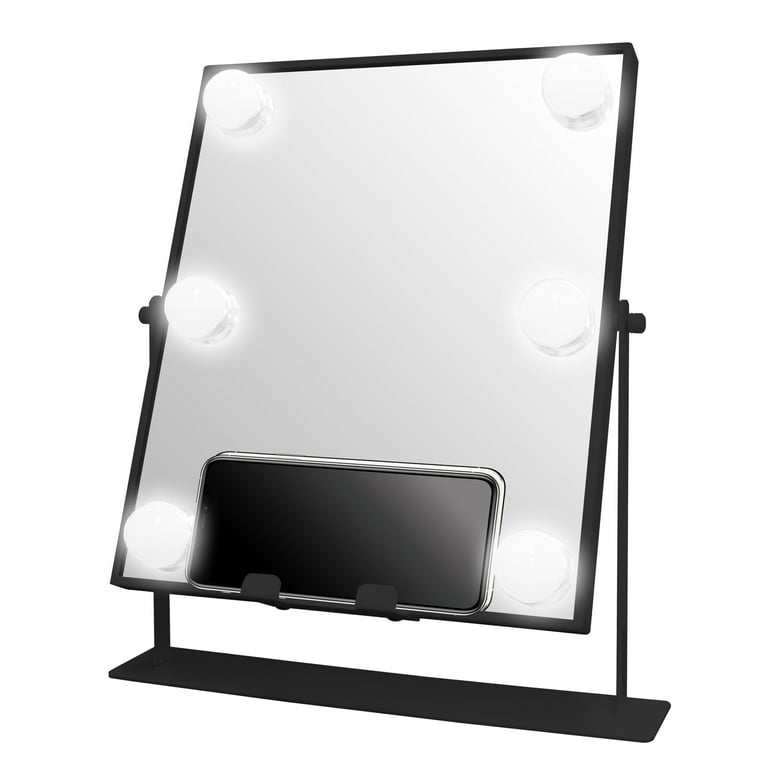 Danielle Creations Bluetooth L.E.D. Lighted Vanity Mirror Black