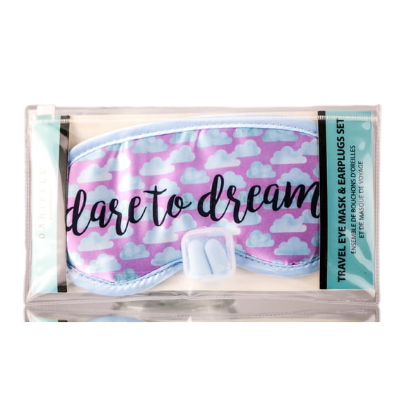 Danielle Creations Travel Eye Mask & Earplugs Set - Dare To Dream