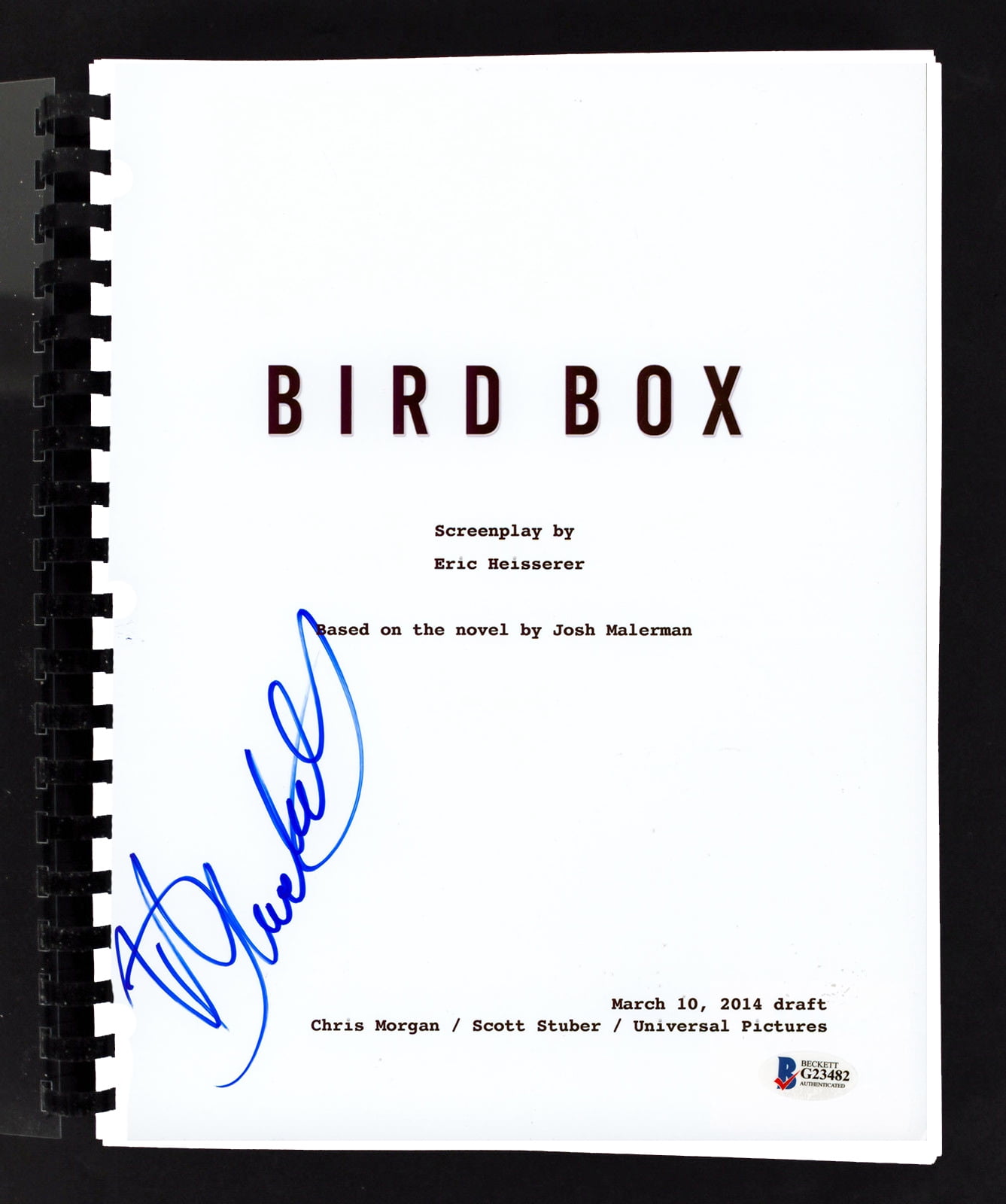 Collectible Danielle Macdonald Bird Box Authentic Signed Movie Script ...