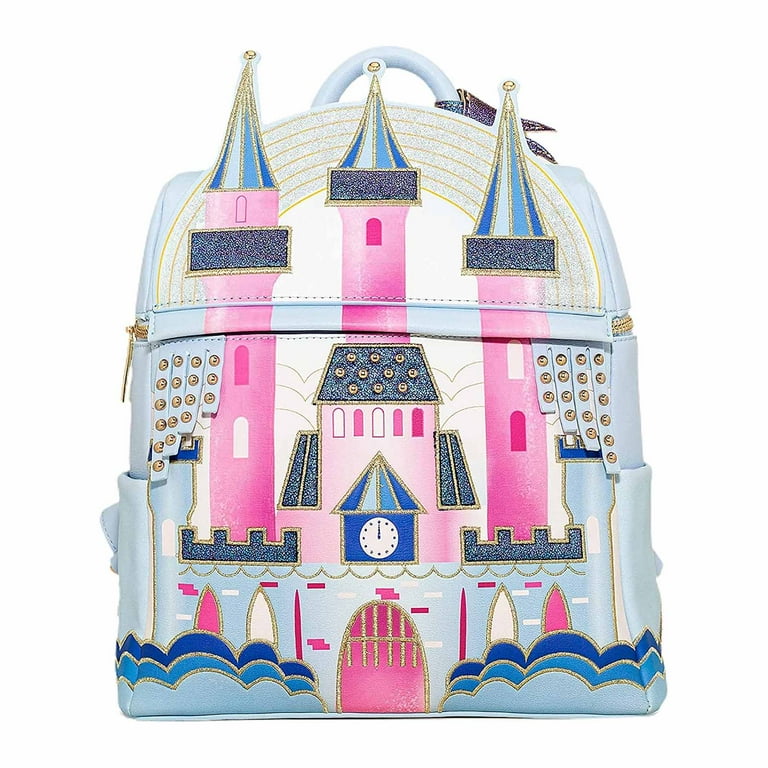 Loungefly pink disney castle backpack hot sale