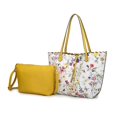 thumbnail image 1 of MKF Collection Danielle Tote Floral Bag, Crossbody Pouch Handbag Reversible Shopper Women's Purse Large Capacity for Weekend by Mia K - White Yellow, 1 of 6