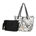 thumbnail image 1 of MKF Collection Danielle Tote Floral Bag, Crossbody Pouch Handbag Reversible Shopper Women's Purse Large Capacity for Weekend by Mia K - Gray Black, 1 of 6