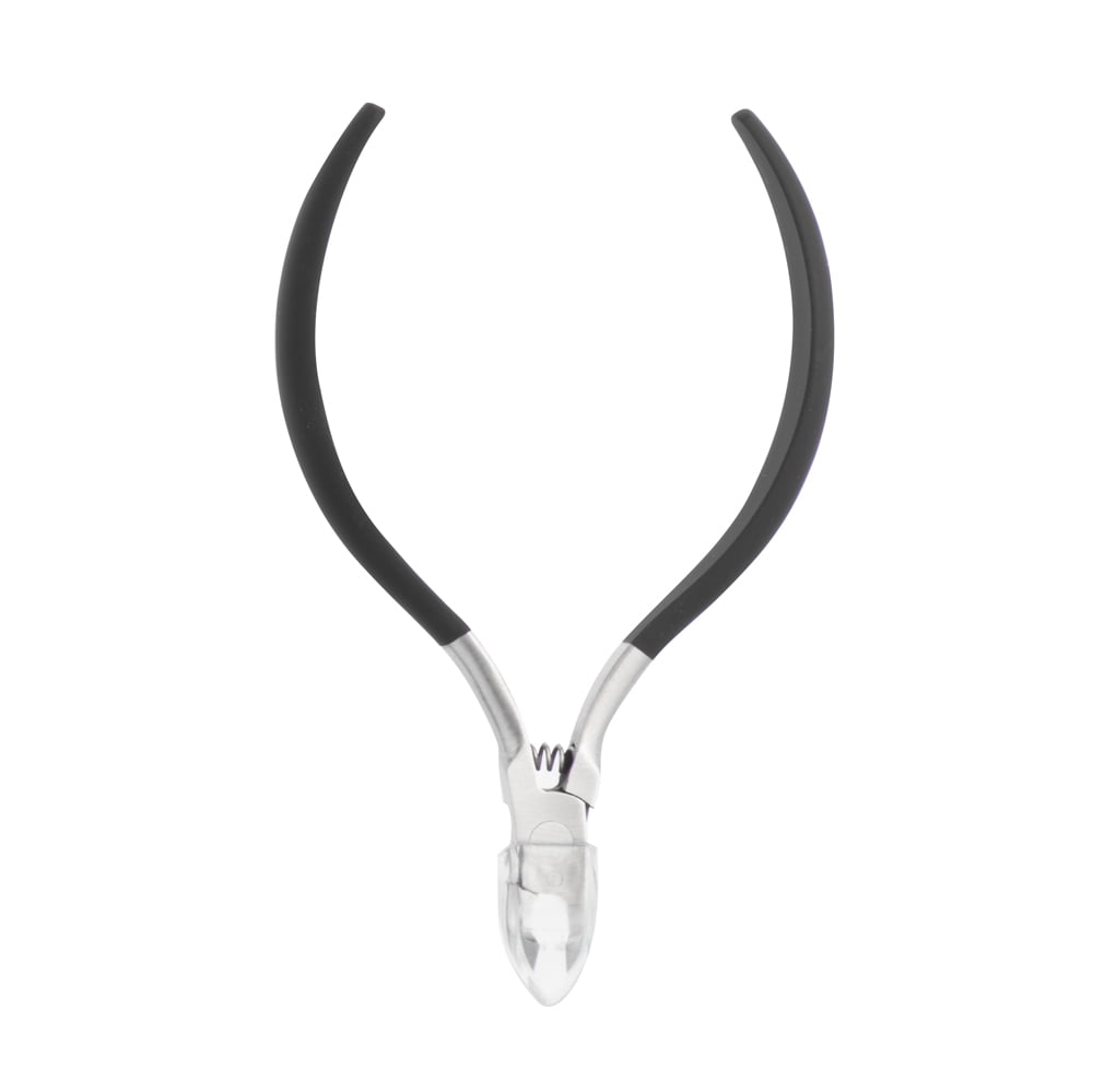 Danielle Soft Touch Cuticle Nipper Stainless Steel, Black