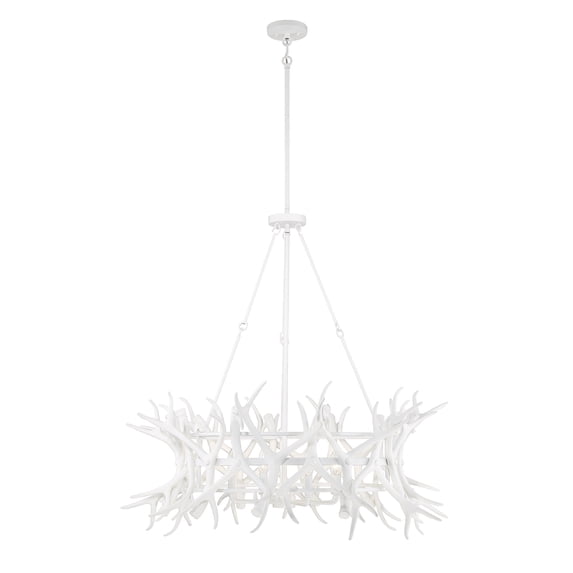 Daniels 8-Light Chandelier in Matte White