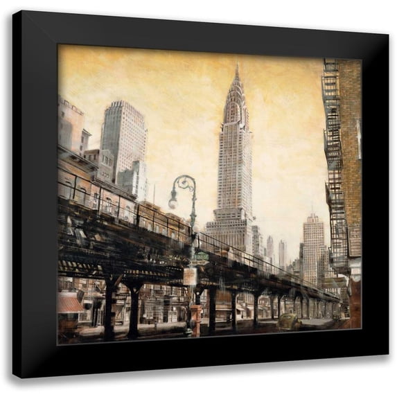 Daniels, Matthew 12x12 Black Modern Framed Museum Art Print Titled - The Chrysler Building