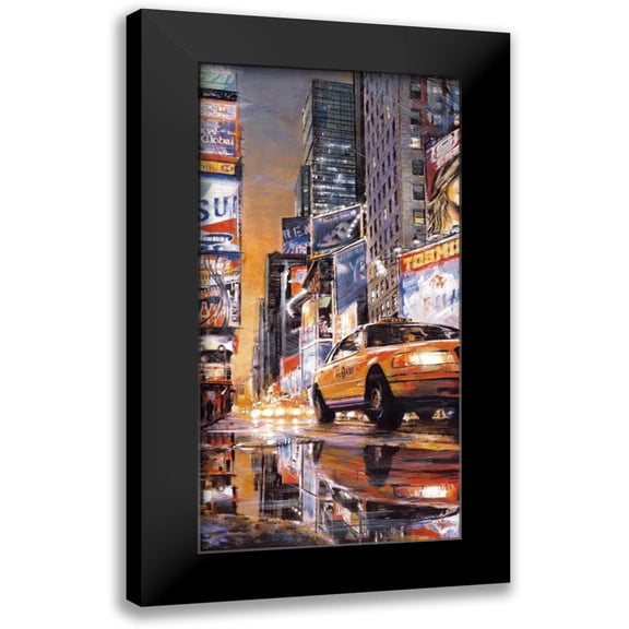 Daniels, Matthew 9x14 Black Modern Framed Museum Art Print Titled - Times Square Perspective II