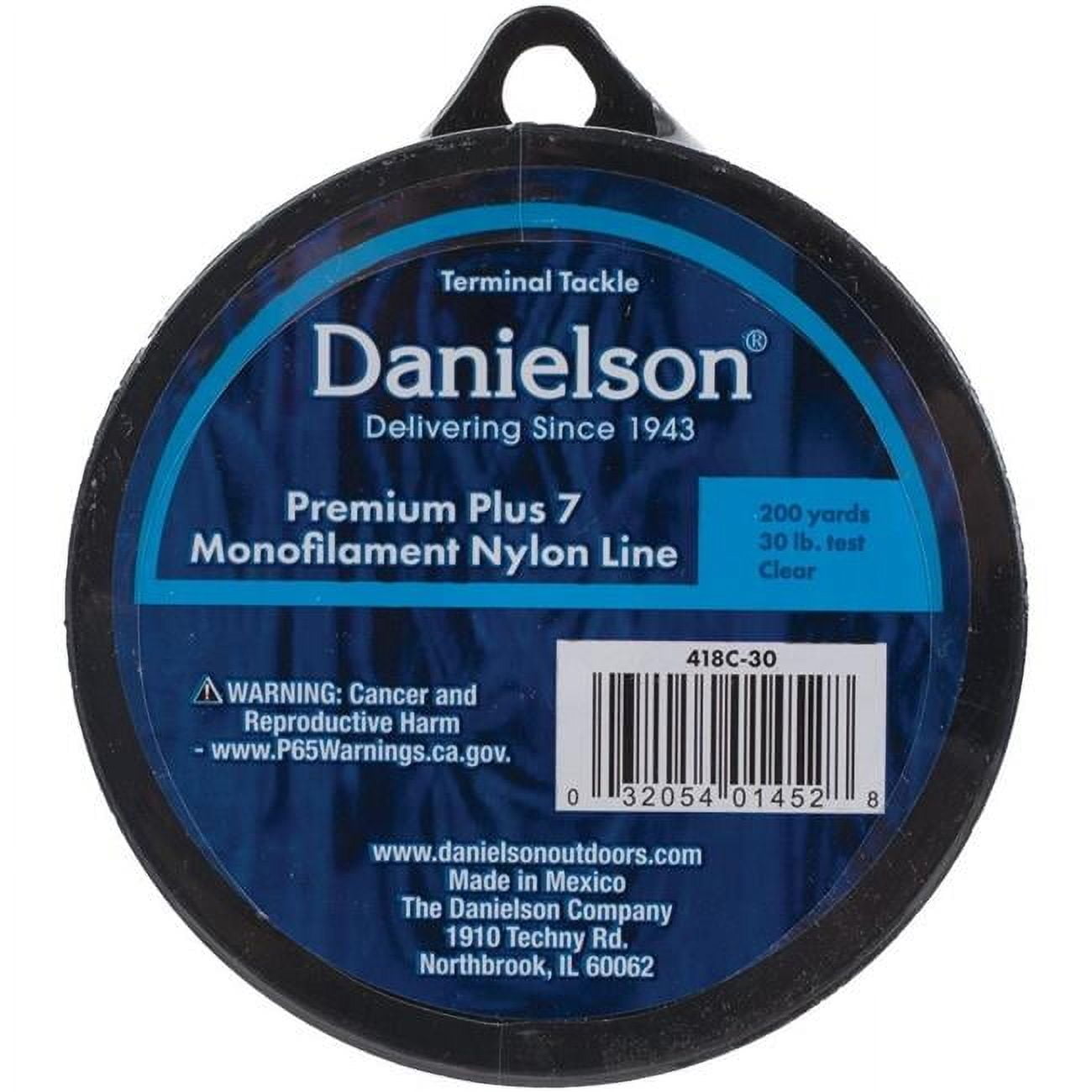 Danielson 418C15 Plus 7 Mono Nylon Line Clear 15 Lb