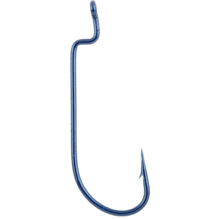 Danielson HXWBL-1/0 Worm Hook Knk Blue Single Bag Size 1/0