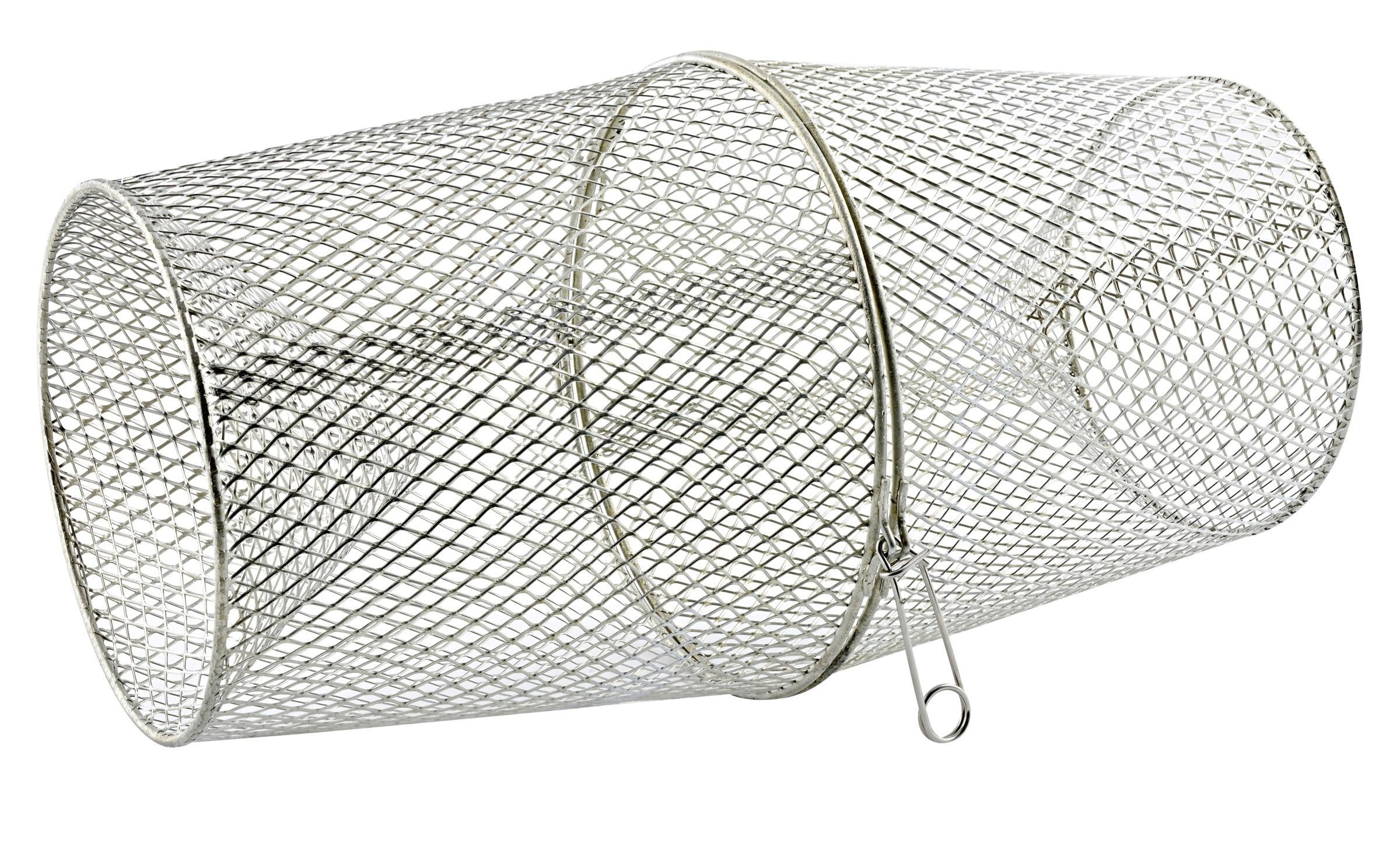 Fish Baskets Steel Wire Crab Fishing Traps for Saltwater Seawater (20 wire)