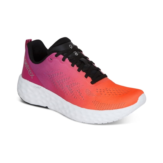 Aetrex Women's Danika Breathable Mesh Lace Up Sneakers for Women Arch Support