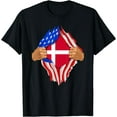 thumbnail image 1 of Danish Blood Inside Me T-Shirt | Denmark Flag Gift, 1 of 3