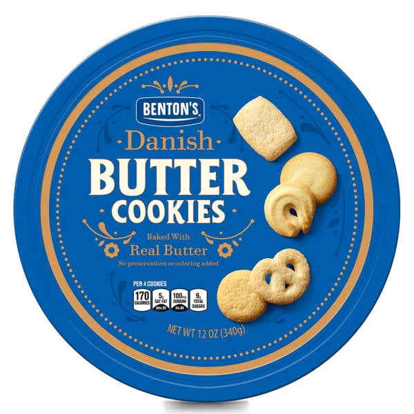 Danish Butter Cookies, 12 oz- Pack of 5