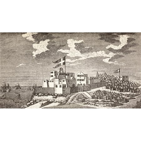 Danish Colonial Fort Fort Christiansborg Now Osu Castle Accra Ghana Poster Print