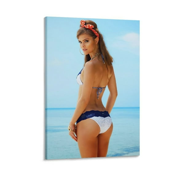 Danish Female Models Nina Agdal Body Hot Girl Poster Print Photo Art Painting Canvas Poster Home Decorative Bedroom Modern Decor Posters Gifts 16x24inch(40x60cm)