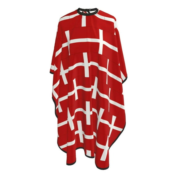 Danish Flag Barber Cape 66"x55" Salon Hair Cutting Haircut Cape Color Capes Stylist HairdresserApron