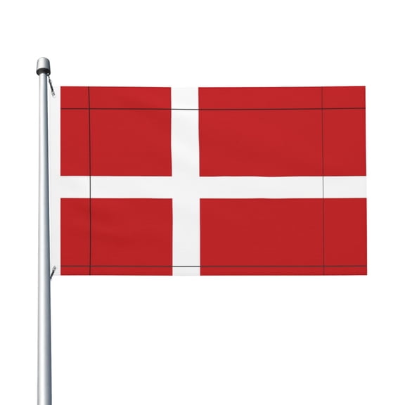 Danish Flag Flags 3 X 5 Foot Printed Bright And Vivid Colors Flag With Two Grommets