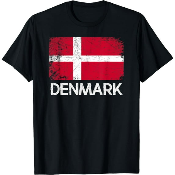Danish Flag | Vintage Made In Denmark Gift T-Shirt