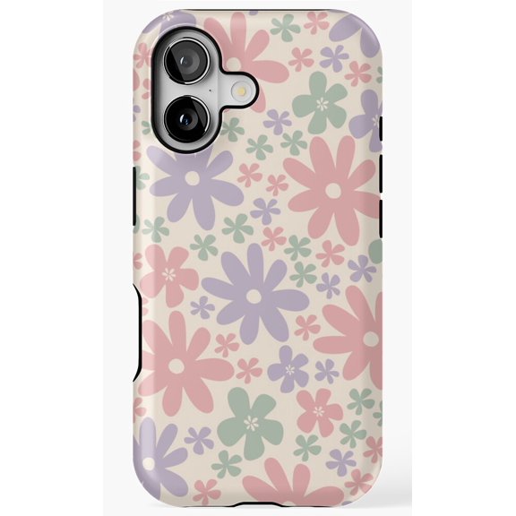 Danish Pattern Spring Floral Art Phone Case for iPhone 11 12 13 14 15 16 17 Pro Max