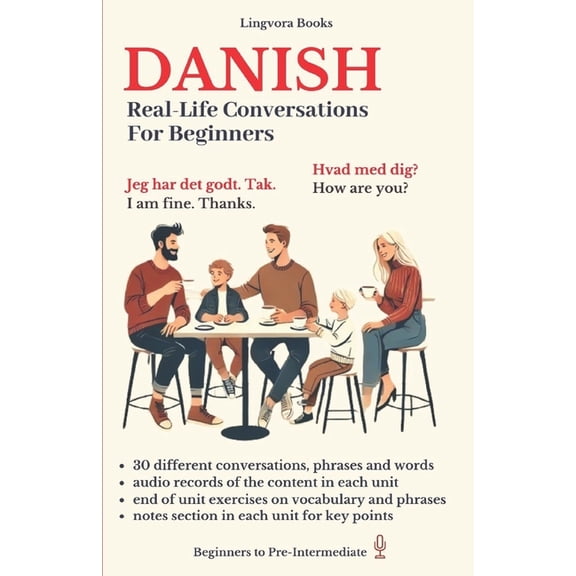 Danish Language Course - Vocabulary, Sto Danish: Real-Life Conversations for Beginners (with audio), (Paperback)
