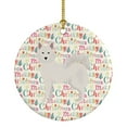 thumbnail image 1 of Danish Spitz Merry Christmas Ceramic Ornament 2.8 in x 2.8 in, 1 of 3