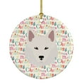 thumbnail image 1 of Danish Spitz Merry Christmas Ceramic Ornament 2.8 in x 2.8 in, 1 of 3