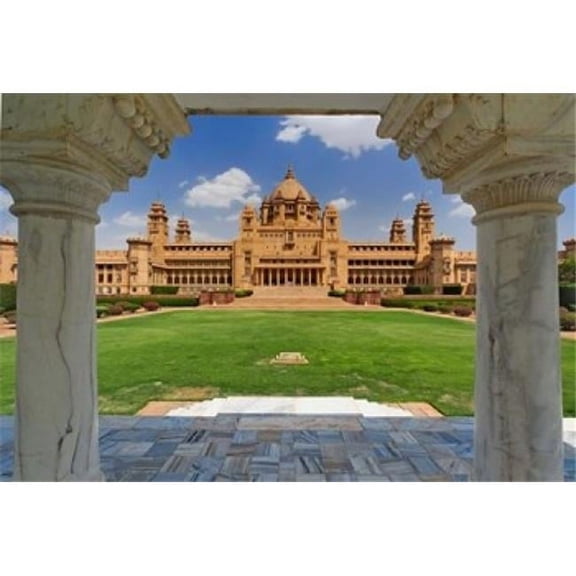 Danita Delimont PDDAS10AJE0392B Umaid Bhawan Palace Hotel Jodjpur India Poster Print by Adam Jones, 24 x 15
