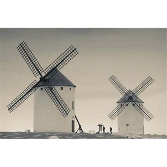 Danita Delimont PDDEU27WBI0740B La Mancha Windmills Campo De Criptana Castile-La Mancha Region Spain Poster Print by Walter Bibikow, 18 x 12