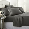 thumbnail image 1 of Danjor Linens 1800 Series 6 Piece Bedding Sheet & Pillowcases Sets with Deep Pockets, Queen, Gray, 1 of 8