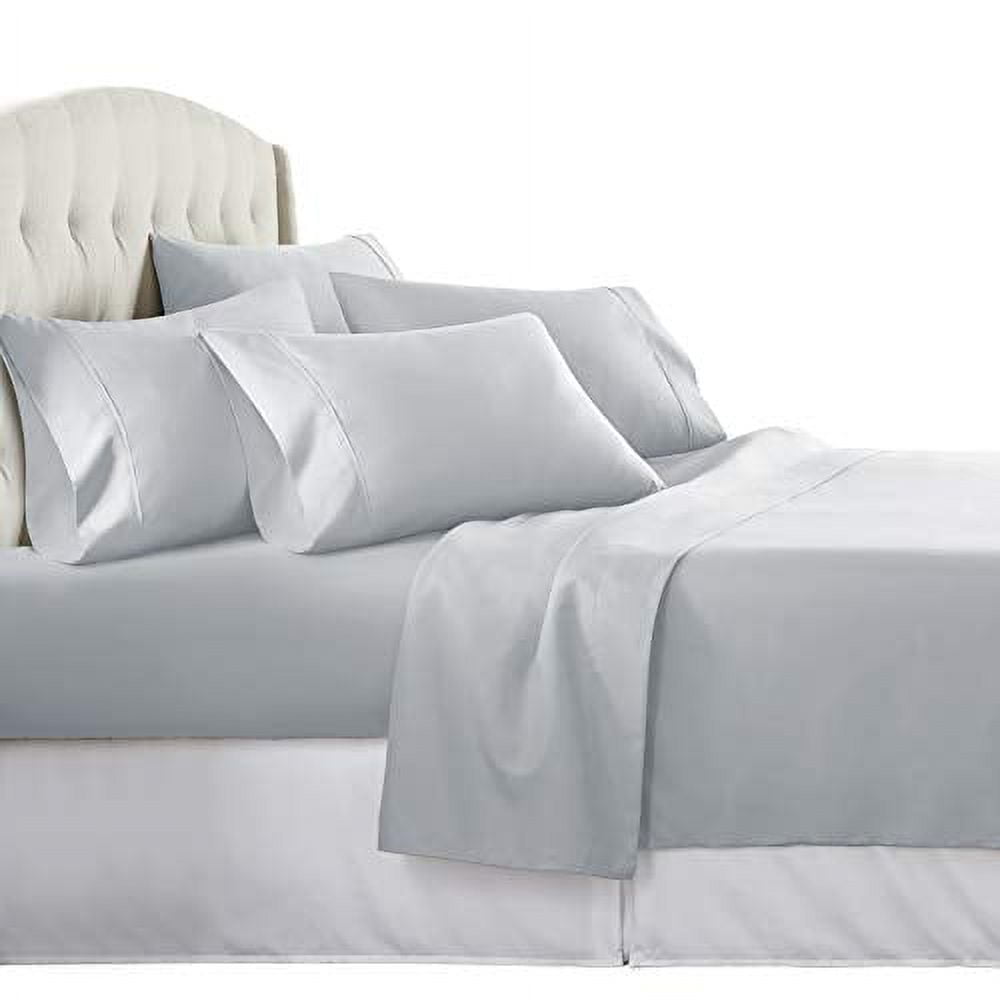  Danjor Linens Twin Sheets Set - Hotel Luxury Essential Bedding  - 4 pc Soft Bedding & Pillowcases Set with Deep Pockets - Breathable Bed  Sheets, Wrinkle Free - Grey Sheets : Home & Kitchen