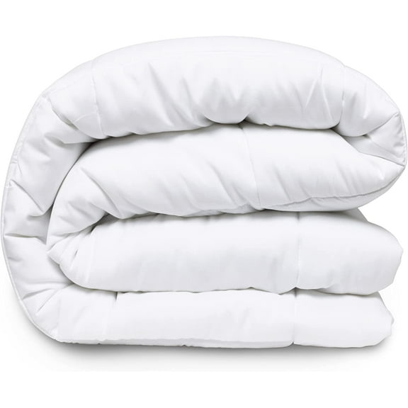 Danjor Linens Duvet Insert - Comforter for King Size Bed - Microfiber, White﻿