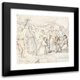 thumbnail image 1 of Dankvart Dreyer 21x20 Black Modern Framed Museum Art Print Titled - Christ Blesses the Young Children (1840 - 1849), 1 of 5