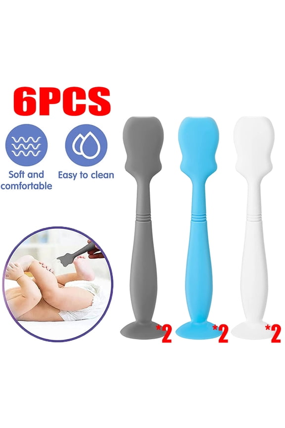 -1/3/6Pieces Diaper Rash Cream Applicator, Soft And Flexible Silicone Brush, Unique Gift, Diaper Rash Cream Applicator