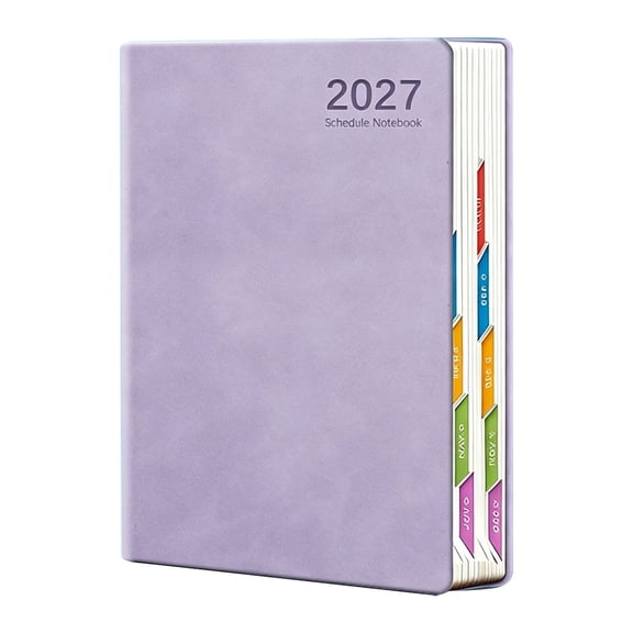 Danloap 2027 Weekly Planner Notebook A5 One Page Per Day Date-Marked English Diary Organizer for Daily Logs Future Reference Date Marked Daily Schedule Book for Office Business Home Use