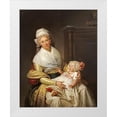 thumbnail image 1 of Danloux, Henri-Pierre 20x24 White Modern Wood Framed Museum Art Print Titled - Portrait of Constantia Foster, 1 of 4