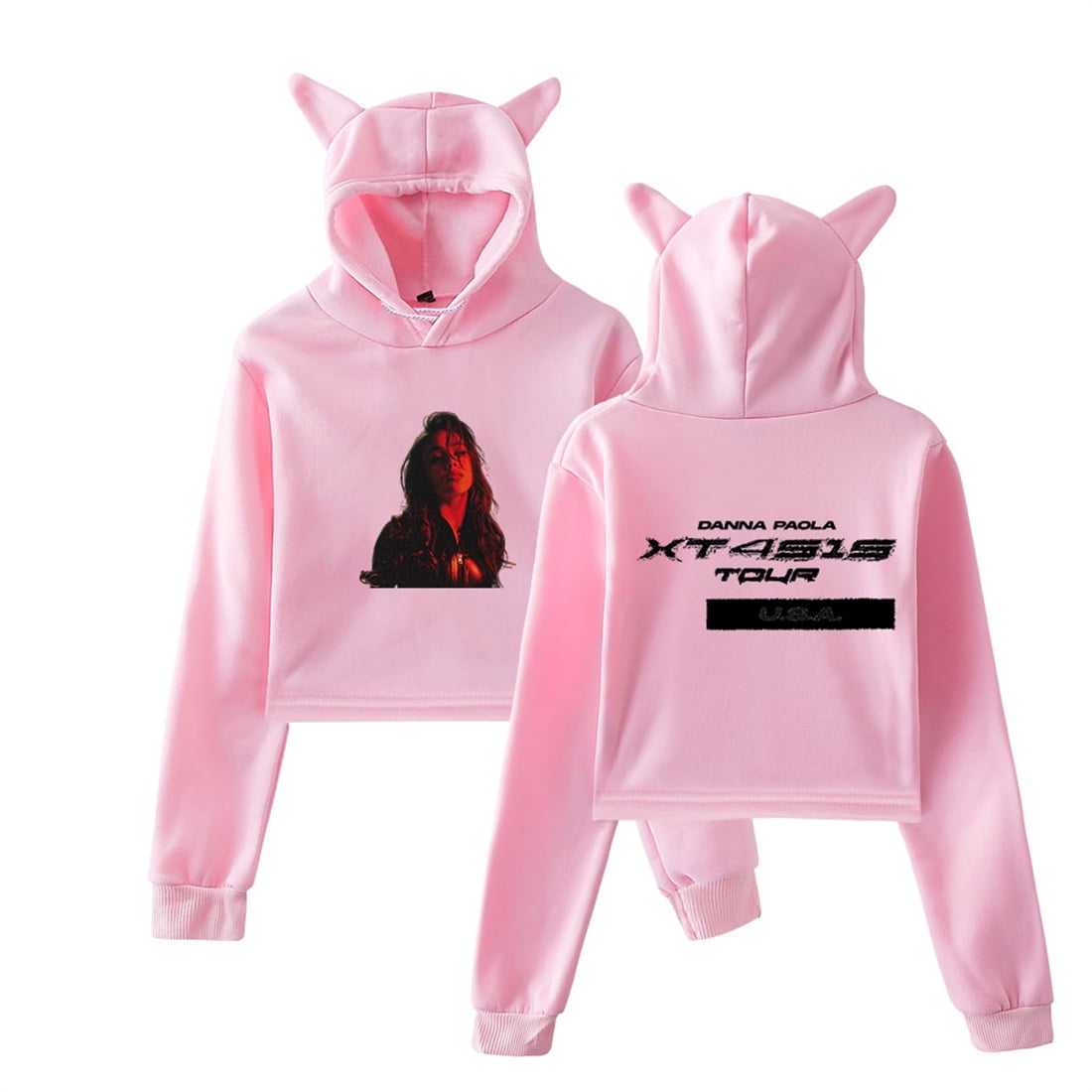 Danna Paola XT4s1s Tour Cat Ear Hoodie Unique Women Short