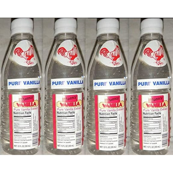 Danncy Clear Pure Mexican Vanilla Extract 4x 12 Oz