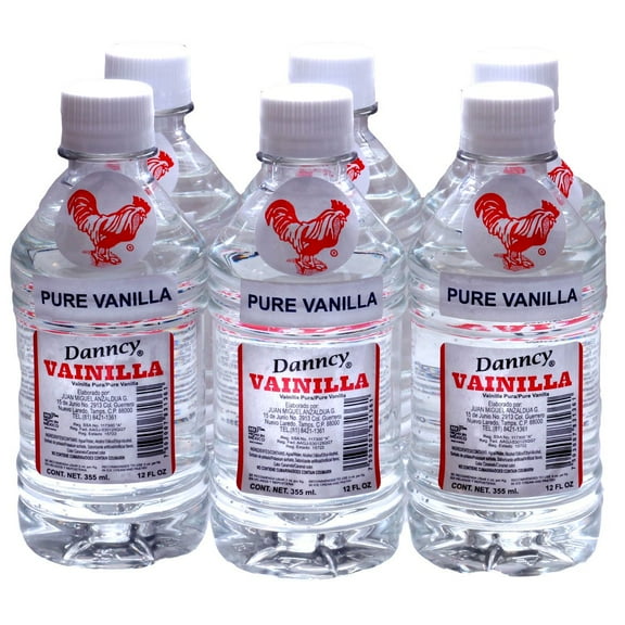 Danncy Clear Pure Mexican Vanilla Extract 6 pack 12Oz