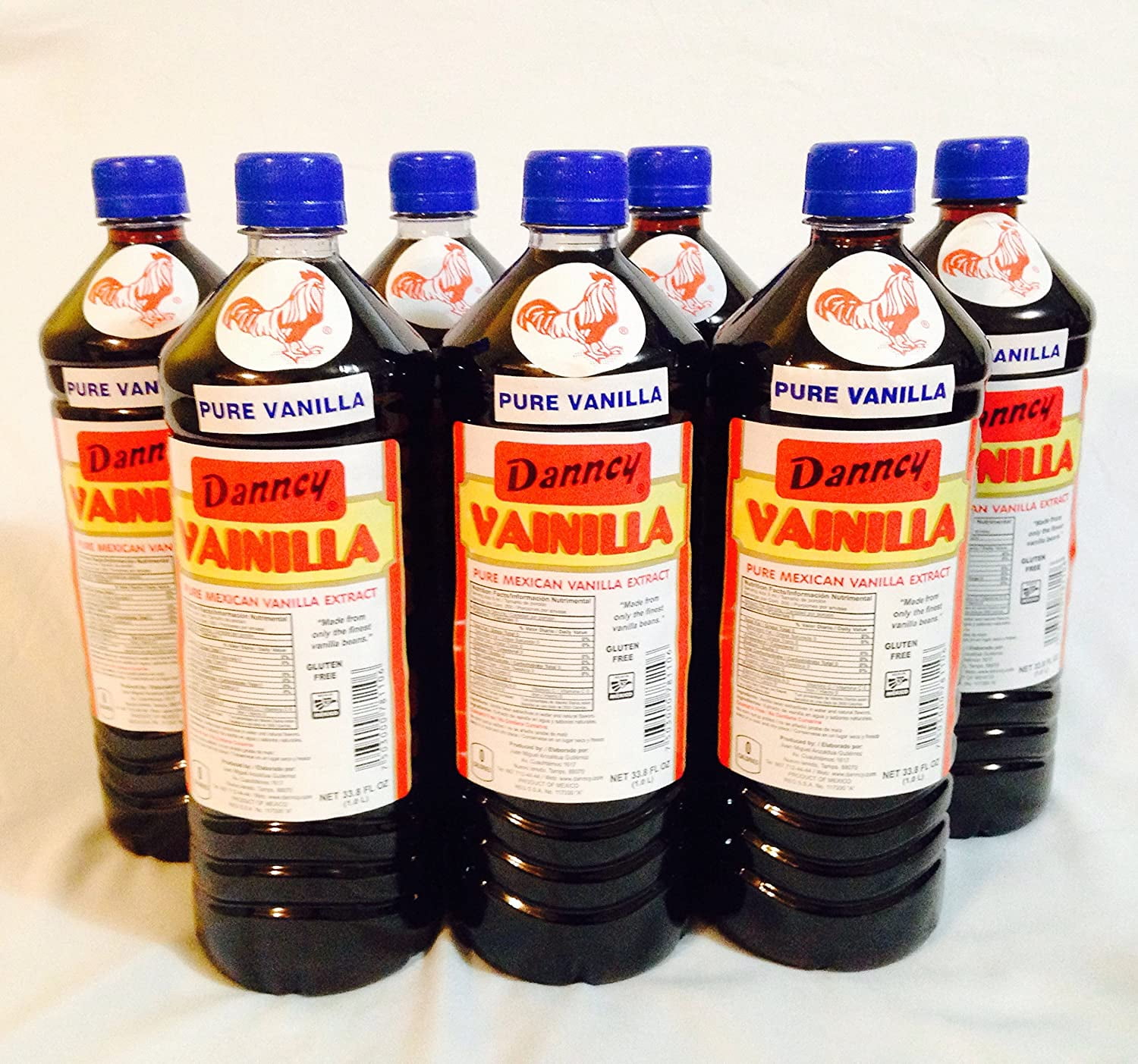 Danncy Dark Pure Mexican Vanilla Extract 3x 33.8 Fl oz each