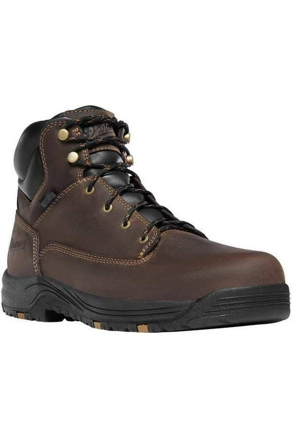 Men's Caliper Waterproof Work Boot Aluminum Toe Brown 14 EE US