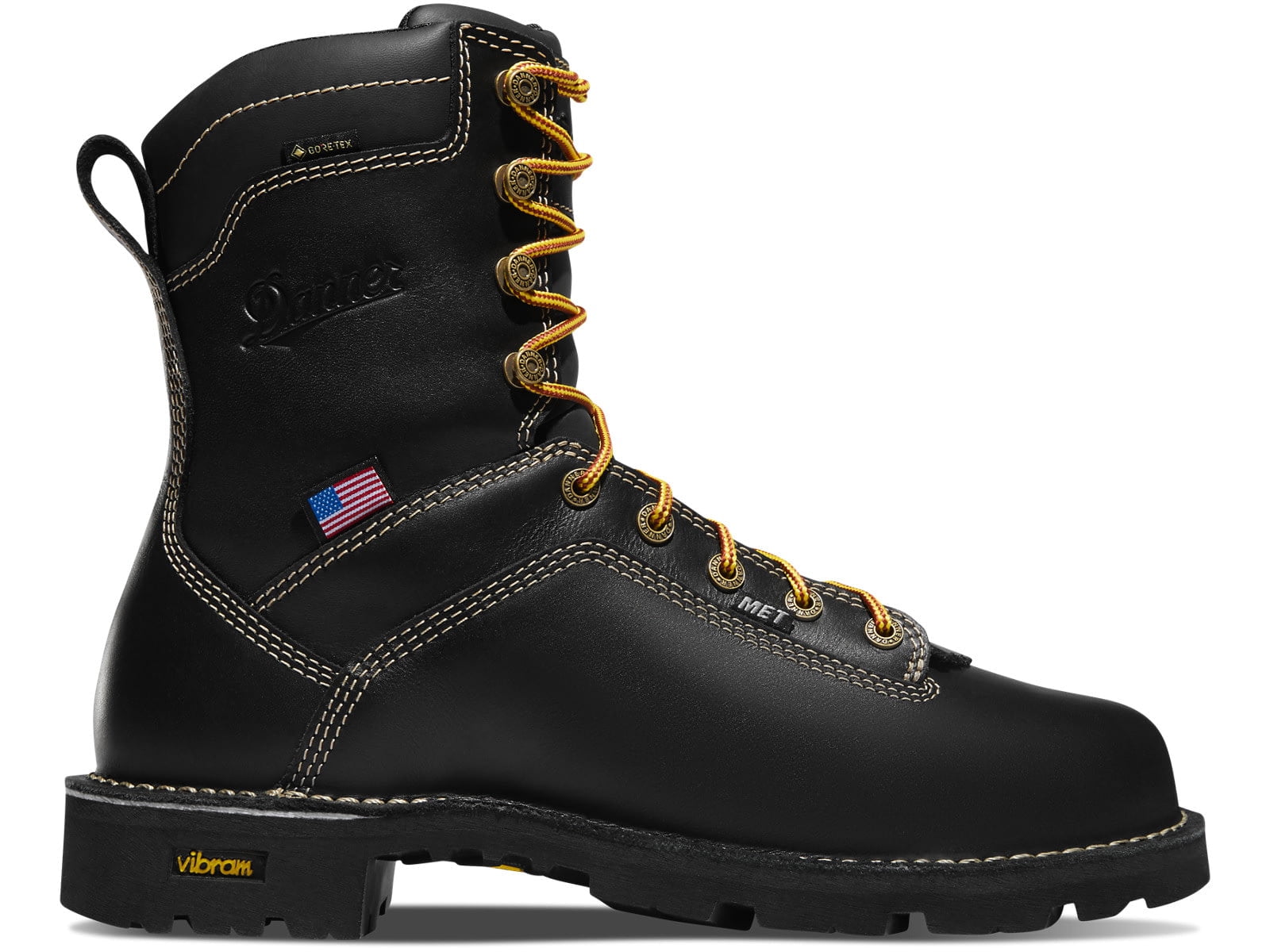 Danner Quarry USA 8” Black Leather Work Boots Size 13 Danner Men main image 2