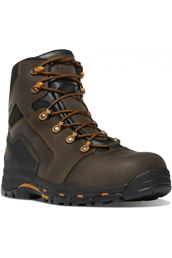 Vicious 6 Composite Toe Work Boots for Men - Watwerproof Leather with Breathable Gore-Tex Lining Speed Lace