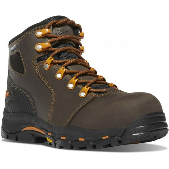 Danner Womens 13884 Vicious 4" Non-Insulated Gore-Tex Composite Toe Work Boot Brown/Orange - 7.5 M BROWN/ORANGE