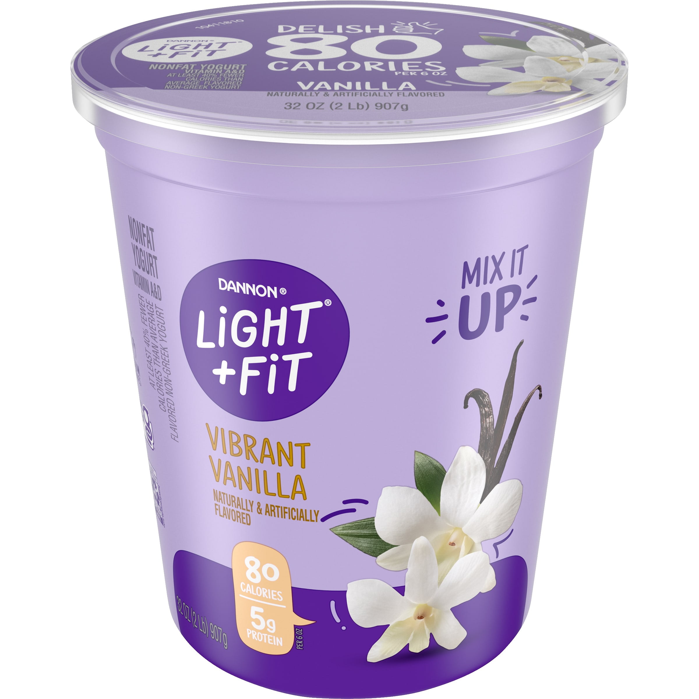 Dannon Light + Fit Gluten Free, Vanilla Fat Free Yogurt, 32 oz